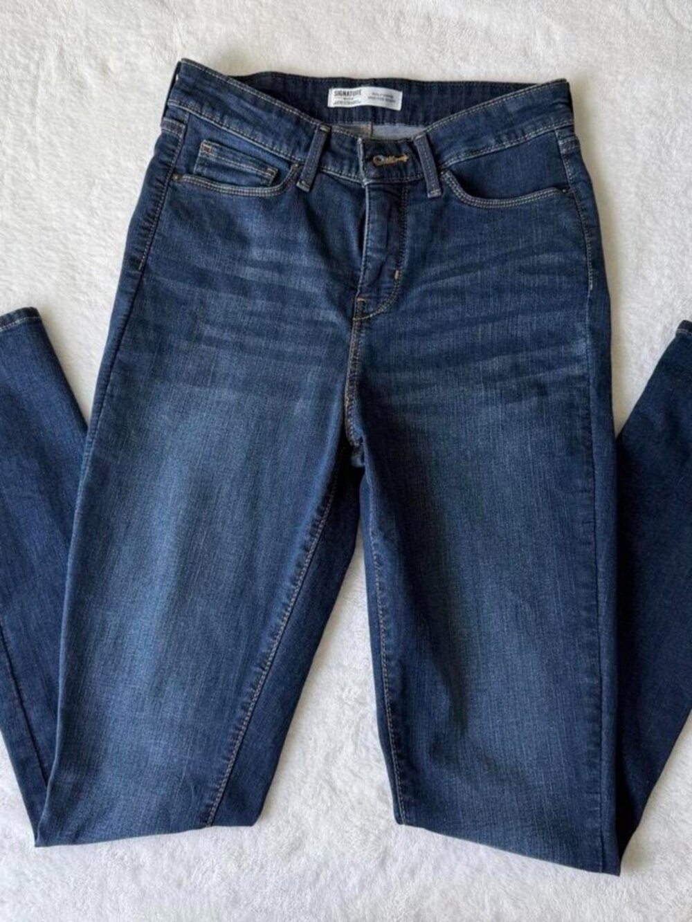 Levi's high rise skinny jeans in navy blue #highrise...